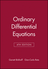 Ordinary Differential Equations, 4th Edition (0471860034) cover image