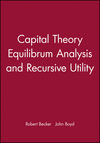 Capital Theory Equilibrum Analysis and Recursive Utility (1557864136) cover image