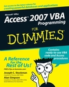 Access 2007 VBA Programming For Dummies (0470046538) cover image