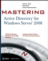Mastering Active Directory for Windows Server 2008 (0470249838) cover image