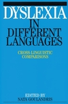 Dyslexia in Different Languages (1861561539) cover image