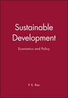 Sustainable Development: Economics and Policy (063120993X) cover image