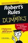 Robert's Rules For Dummies (0764575740) cover image
