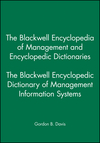 The Blackwell Encyclopedic Dictionary of Management Information Systems (0631214844) cover image