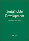 Sustainable Development: Economics and Policy (0631209948) cover image