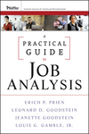 A Practical Guide to Job Analysis (0470434449) cover image