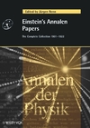 Einstein's Annalen Papers: The Complete Collection 1901 - 1922 (352740564X) cover image