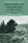 History of Germany 1780-1918: The Long Nineteenth Century, 2nd Edition (0631231951) cover image