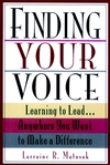 Finding Your Voice: Learning to Lead . . . Anywhere You Want to Make a Difference (0787903051) cover image