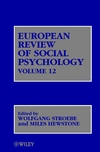 European Review of Social Psychology, Volume 12 (0471486752) cover image