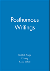 Posthumous Writings (0631128352) cover image