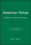 American Voices, Volume 2: Readings in History and Literature (1881089053) cover image