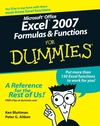 Microsoft Office Excel 2007 Formulas and Functions For Dummies (0470046554) cover image