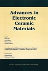 Advances in Electronic Ceramic Materials: A Collection of Papers Presented at the 29th International Conference on Advanced Ceramics and Composites, Jan 23-28, 2005, Cocoa Beach, FL, Volume 26, Issue 5 (1574982354) cover image