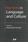 Key Terms in Language and Culture (0631226656) cover image