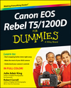 Canon EOS Rebel T5/1200D For Dummies (1118933656) cover image Canon EOS Rebel T5/1200D For Dummies (1118933656) cover image