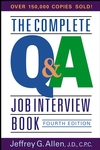 The Complete Q&A Job Interview Book, 4th Edition (0471651257) cover image