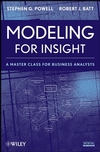 Modeling for Insight: A Master Class for Business Analysts (0470175559) cover image
