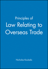 Principles of Law Relating to Overseas Trade (0631193561) cover image