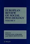 European Review of Social Psychology, Volume 9 (0471984264) cover image