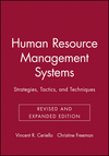 Human Resource Management Systems: Strategies, Tactics, and Techniques, Revised and Expanded Edition (0787945366) cover image