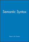 Semantic Syntax (063116006X) cover image