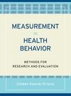 Measurement in Health Behavior: Methods for Research and Evaluation (0787970972) cover image