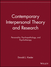 Contemporary Interpersonal Theory and Research: Personality, Psychopathology, and Psychotherapy (0471148474) cover image