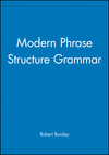 Modern Phrase Structure Grammar (0631184074) cover image