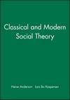 Classical and Modern Social Theory (0631212876) cover image