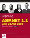 Beginning ASP.NET 1.1 with VB.NET 2003 (0764557076) cover image