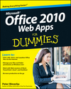 Office 2010 Web Apps For Dummies (0470631678) cover image Office 2010 Web Apps For Dummies (0470631678) cover image