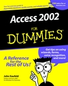 Access 2002 For Dummies (0764508180) cover image Access 2002 For Dummies (0764508180) cover image
