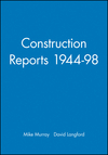 Construction Reports 1944-98 (0632059281) cover image