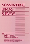 Nonsampling Error in Surveys (0471869082) cover image