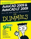 AutoCAD 2009 and AutoCAD LT 2009 All-in-One Desk Reference For Dummies (0470243783) cover image