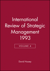 International Review of Strategic Management 1993, Volume 4 (0471939684) cover image