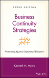 Business Continuity Strategies: Protecting Against Unplanned Disasters, 3rd Edition (0470040386) cover image