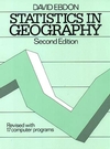 Statistics in Geography: A Practical Approach - Revised with 17 Programs, 2nd Edition (0631136886) cover image