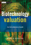 Biotechnology Valuation: An Introductory Guide (0470511788) cover image