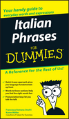 Italian Phrases For Dummies (1118054288) cover image Italian Phrases For Dummies (1118054288) cover image