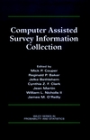 Computer Assisted Survey Information Collection (0471178489) cover image