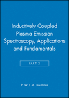 Inductively Coupled Plasma Emission Spectroscopy, Part 2: Applications and Fundamentals (047185378X) cover image