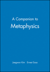A Companion to Metaphysics (0631199993) cover image
