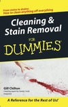 Cleaning and Stain Removal for Dummies (0764570293) cover image