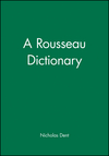A Rousseau Dictionary (0631175695) cover image