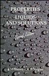 Properties of Liquids and Solutions, 2nd Edition (047194419X) cover image