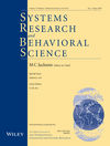 Systems Research and Behavioral Science