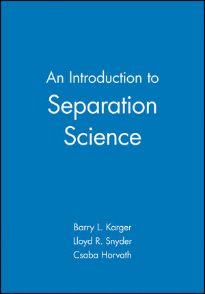 An Introduction to Separation Science (0471458600) cover image