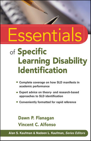Essentials of Specific Learning Disability Identification (0470587601) cover image